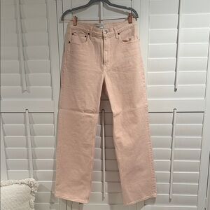Abercrombie & Fitch Light Pink Straight Leg Jeans